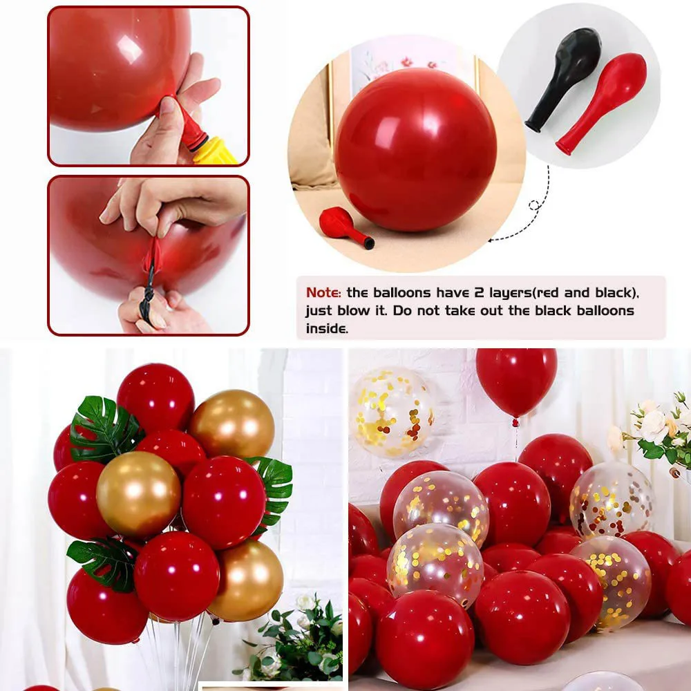 Wedding Party Valentines Decoration Balloon Latex Foil Garland Arch Kit