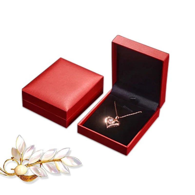 Hot selling wholesale classic luxury gift plastic ring necklace bracelet jewelry box