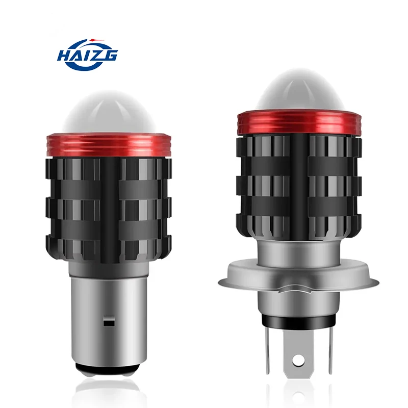 HAIZG Newest  HD Condenser Lens 13W white yellow light H4 BA20D Motorcycle Headlight