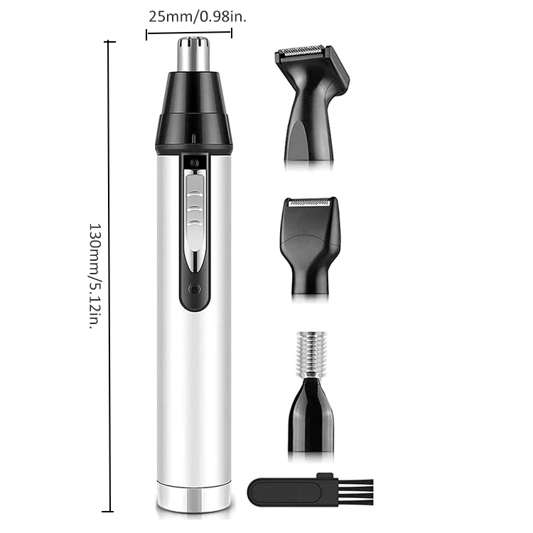 4 in 1Wet/Dry Ball Shaver Groomer, Replaceable Ceramic Blade Heads,Electric Body Hair Trimmer - Groin Trimmer for Men