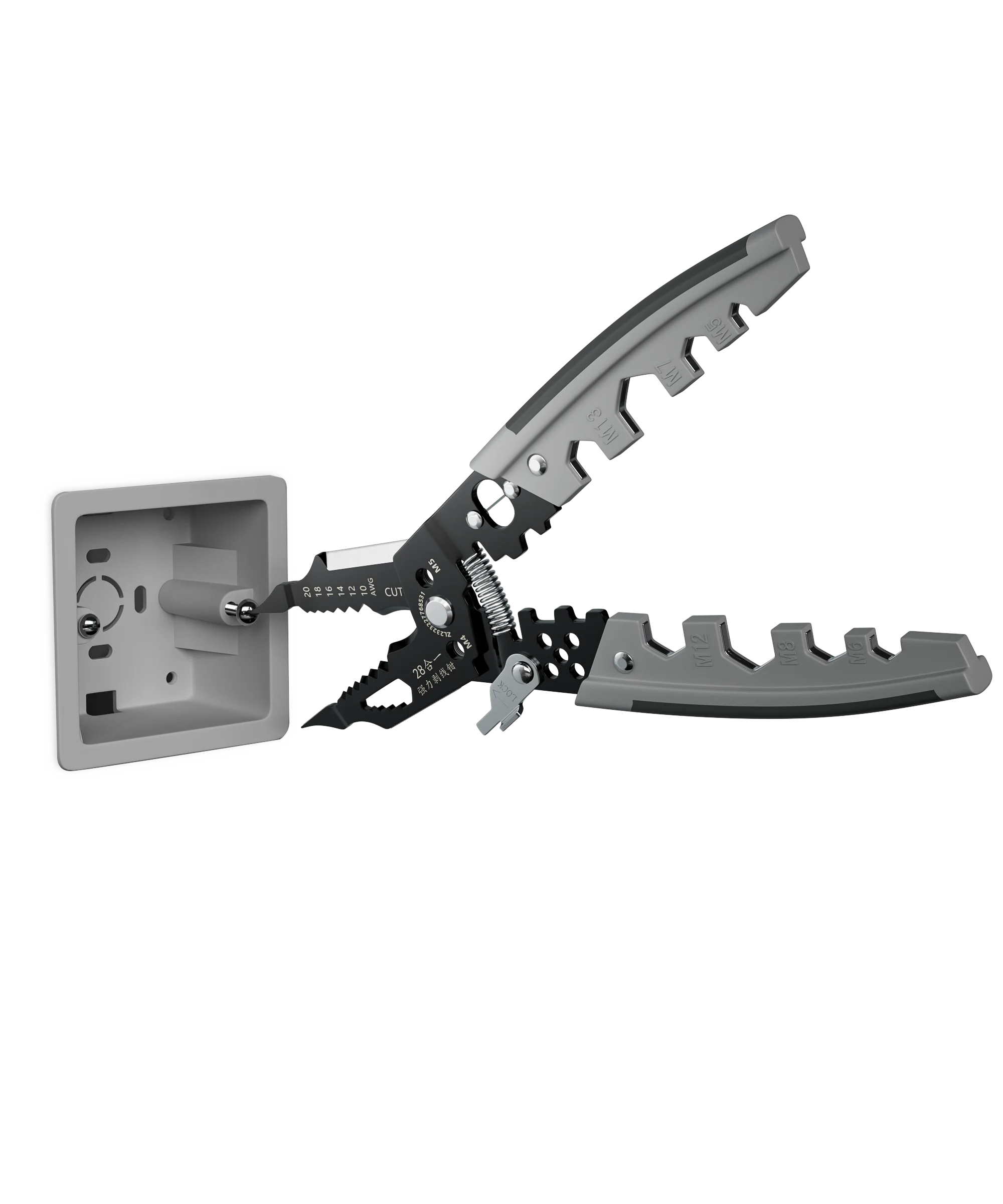 Multifunctional wire stripper for electricians universal wire pressing and winding industry cutting and dividing