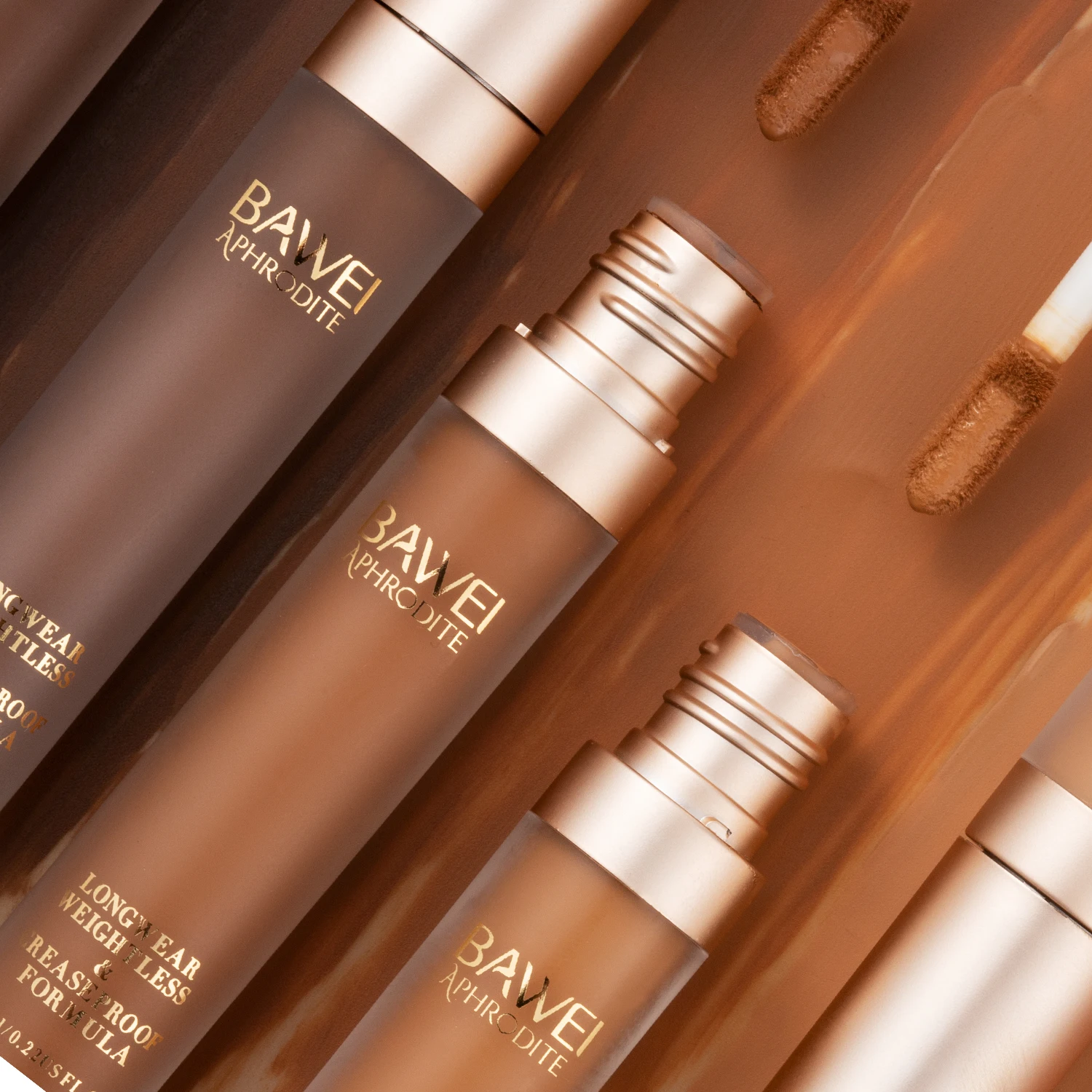 BAWEI Cosmetic Makeup Natural Finish Creamy Lip Concealer Orange Corrector HD Concealer For Black Women