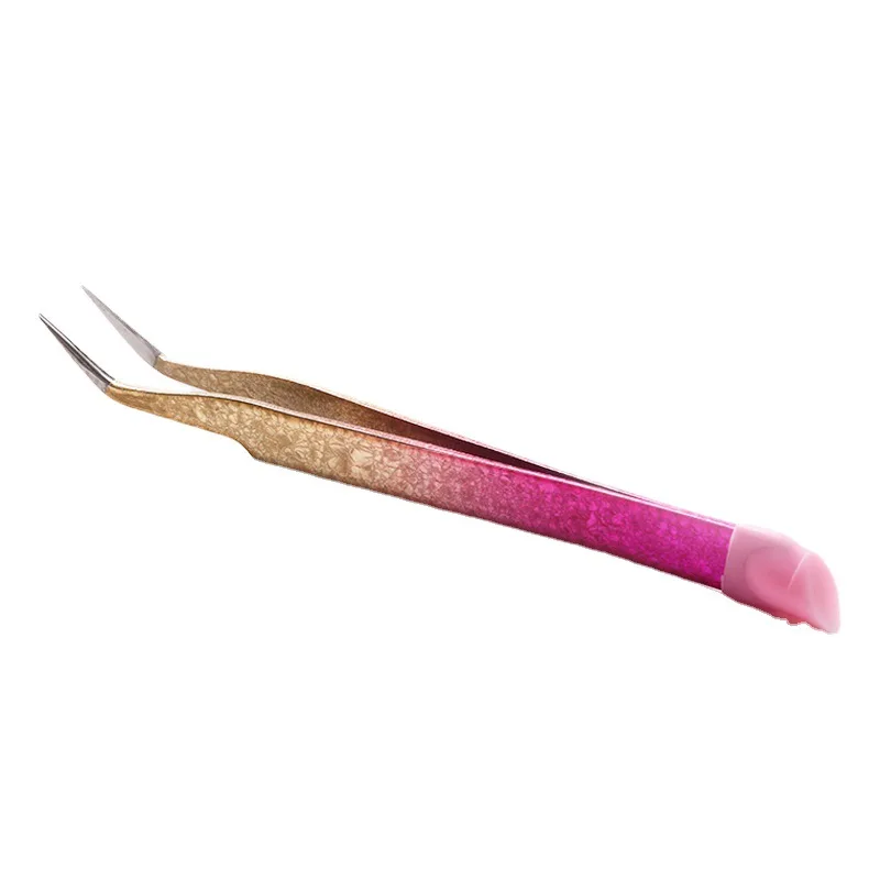 Wholesale Nail Grooming Tools Stainless Steel Manicure Nail Tweezers For Nails Charms Rhinestone