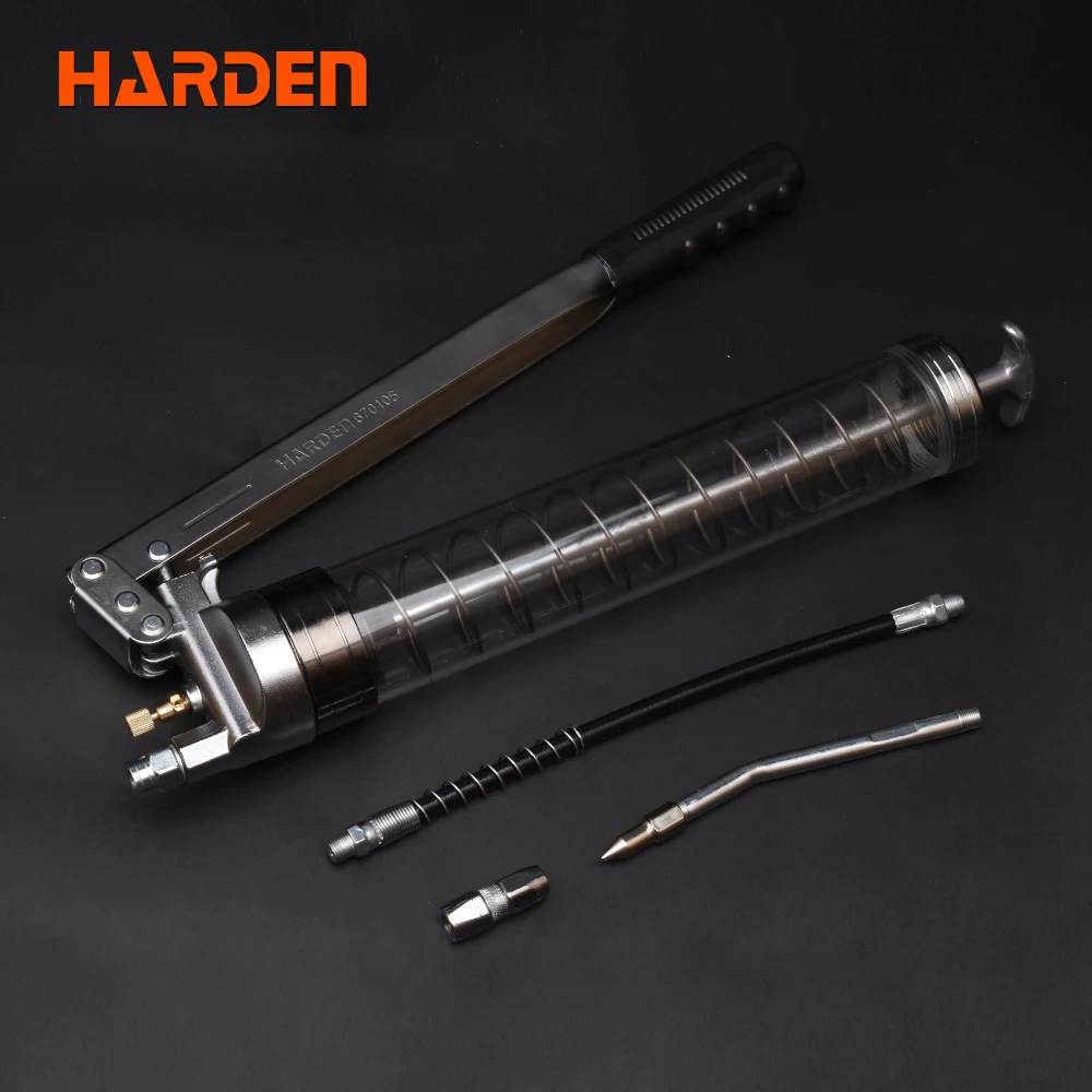Harden 900CC Double Pump Pressure Hand-operated Grease Gun for Auto Repair Lubrication Tools