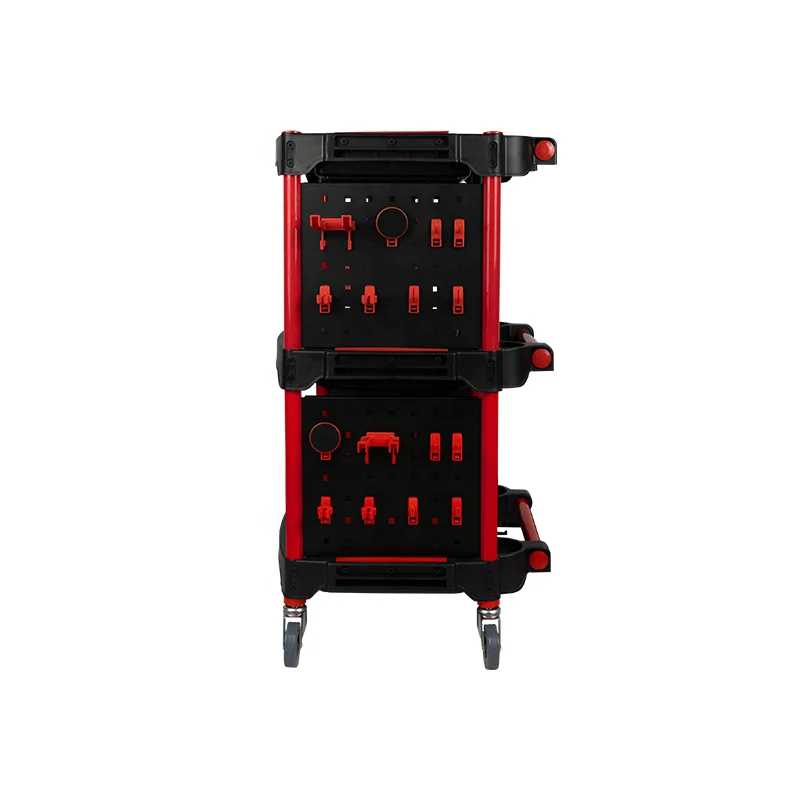 Auto Detailing Tool Cart with Tool Hanging Board-Car Detailing Organizer for Garage DIY Home Studio Projects,Classify and Store