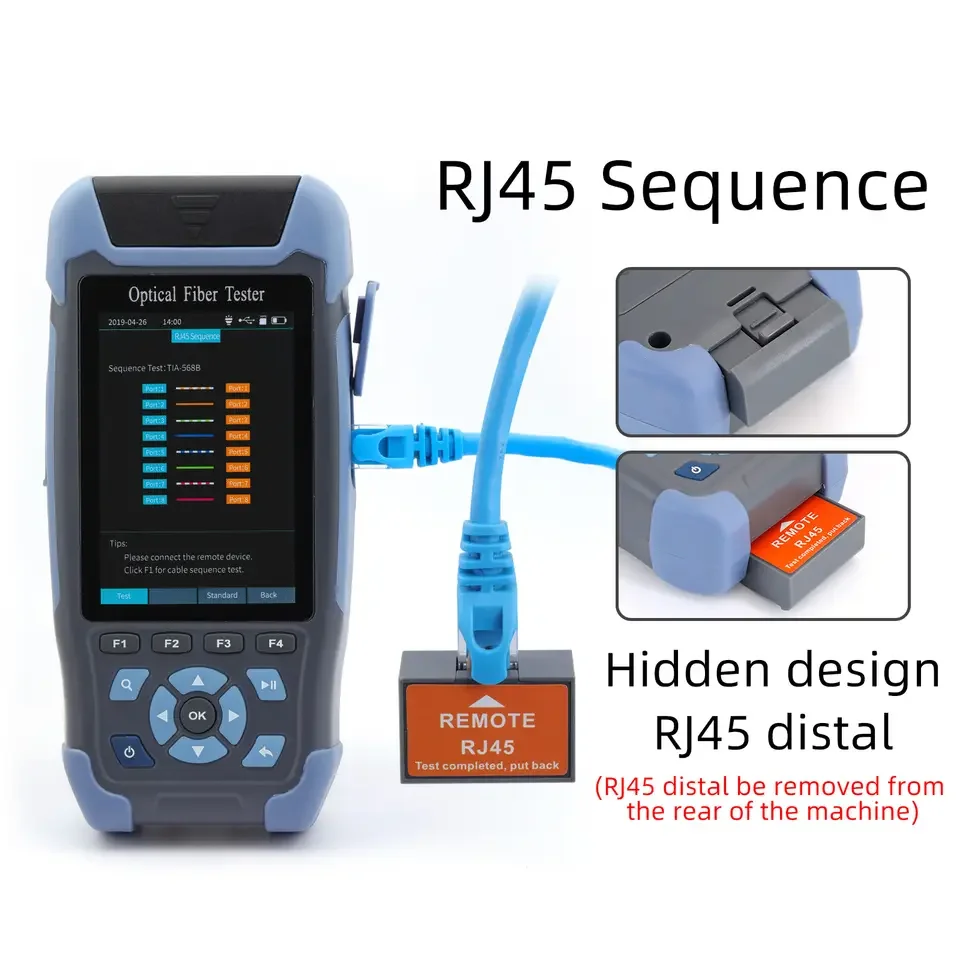 Novker NK3200F2 1550nm mini OTDR FTTH TESTER Fiber Equipment with SC/ACP FU/UPC 9-IN-1 Function with live test