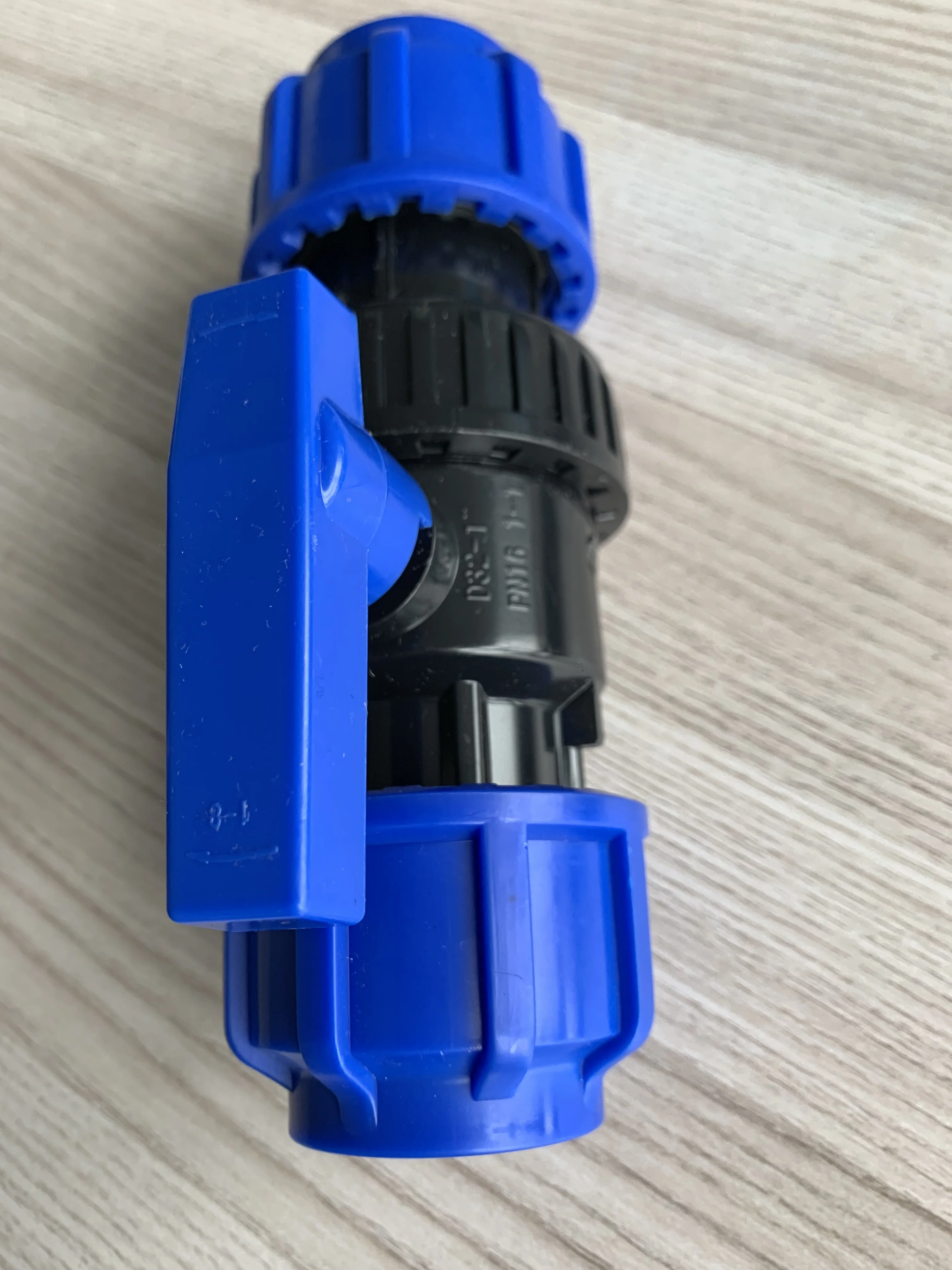ERA PP COMPRESSION TRUE UNION BALL VALVE blue FITTINGS joint 20mm 25mm 32mm 40mm 50mm 63mm HDPE Compression PN16