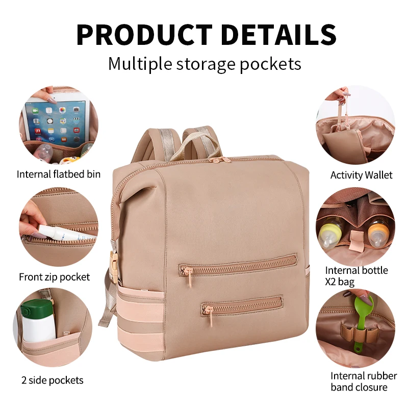 Large Capacity Baby Changing Bag with Changing Pad Mommy Bag Portable Baby Diaper Bag Backpack