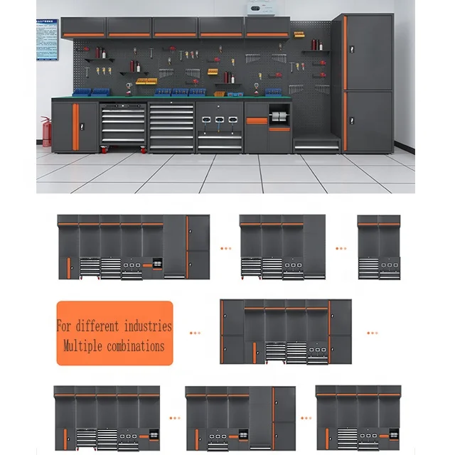 Garage cabinets storage metal heavy duty steel garage tool cabinet
