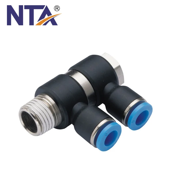 good quality PHF Female Universal Elbow Plastic Push-in Fitting Air Tube Fitting Pneumatic Fittings