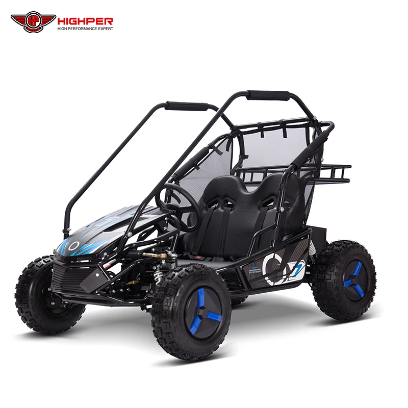 HIGHPER NEW ELECTRIC GO KARTS 60V20AH 1200W BUGGY FOR SALE  ADJUSTABLE SEATS FOR KIDS