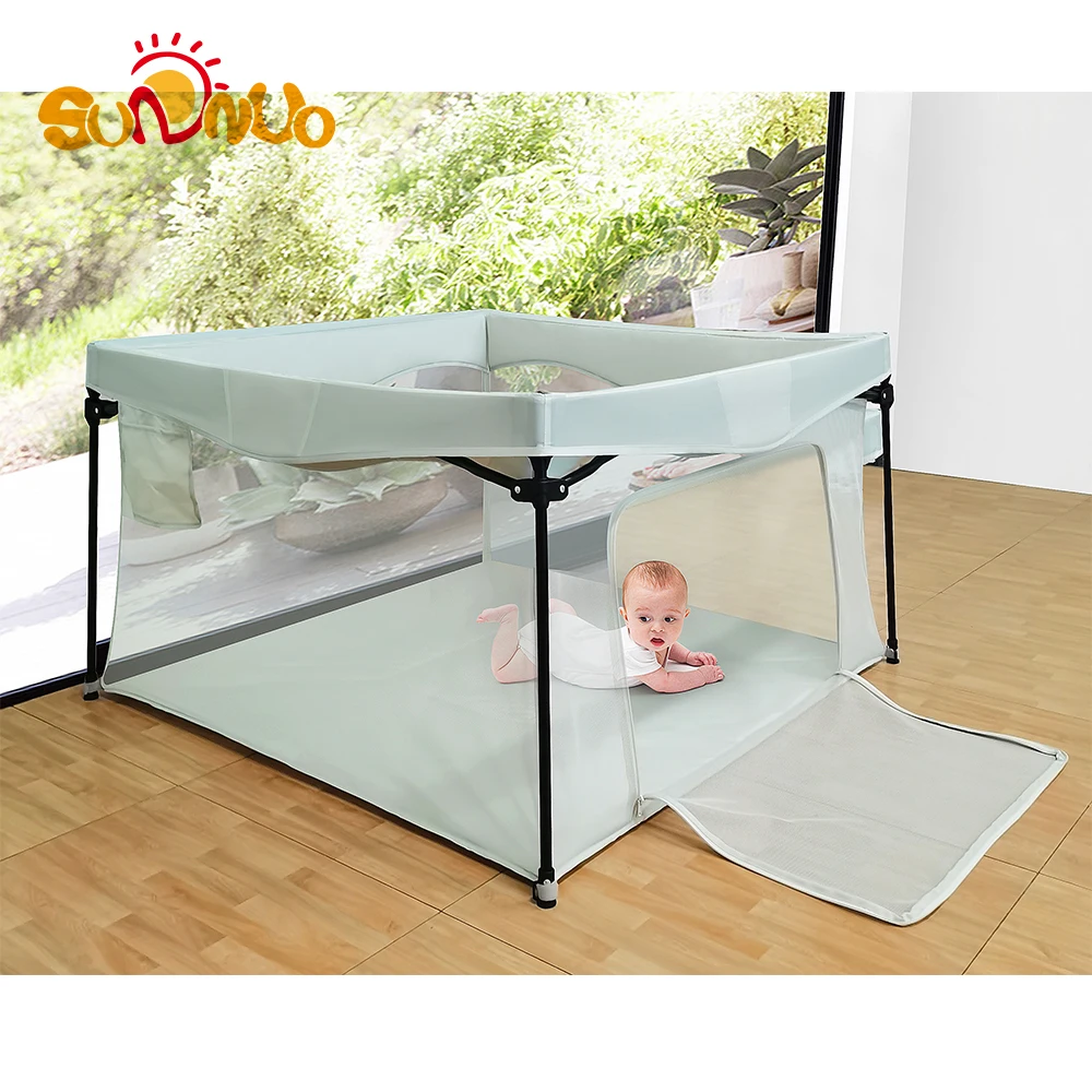 SUNNUO Factory customization baby travel crib portable folding baby playpen baby playard