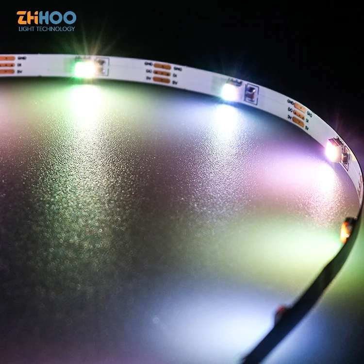 Manufacture Sk 6812 Led Strip with 12v 24v 30leds/m 5 Meter Roll Cri 85hot Sales Dream Light Led Strip RGB CHASING Color 3m Tape