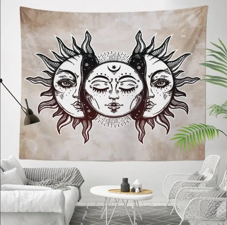 China factory eco friendly Tapestry Fantasy Plant Wall Tapestry Galaxy Tapestry