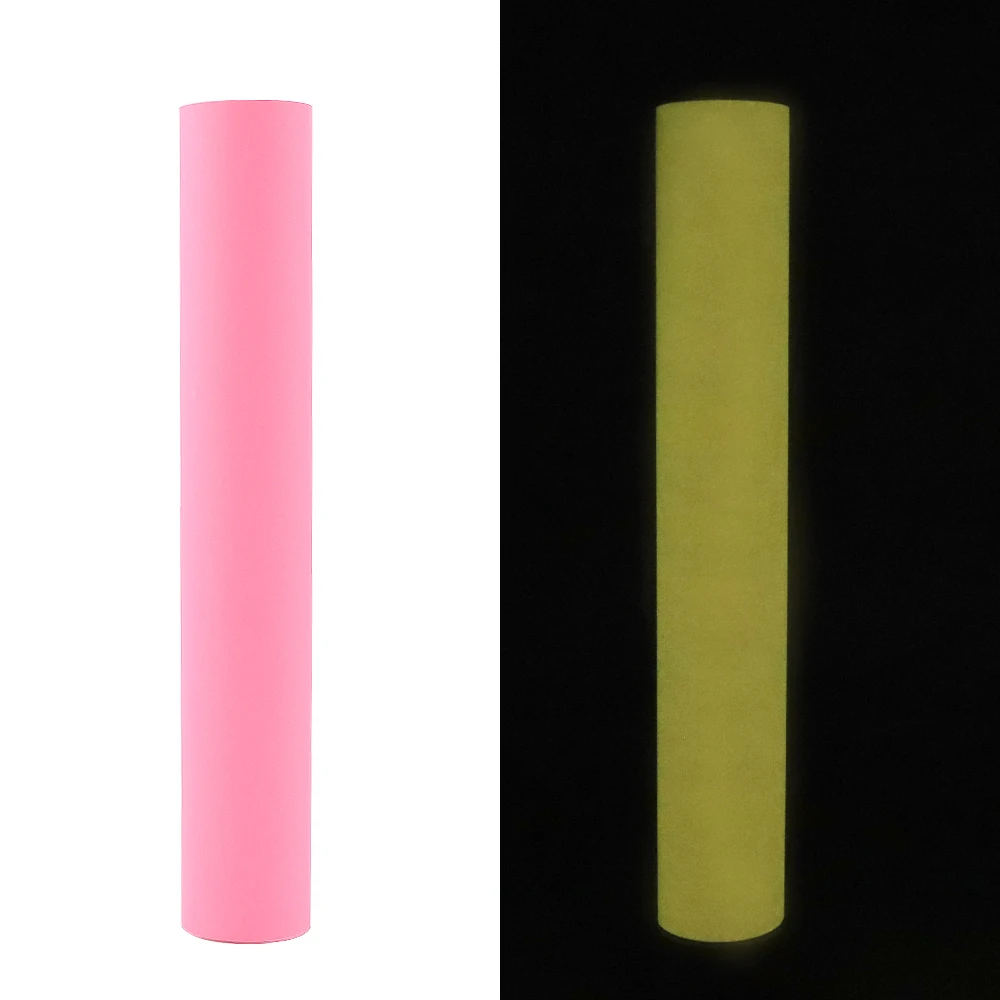 PVC Pink Color DIY Craft Film Vinyl Roll Self Adhesive GLow In The Dark Sticker Vinyl for Cutting Plotter