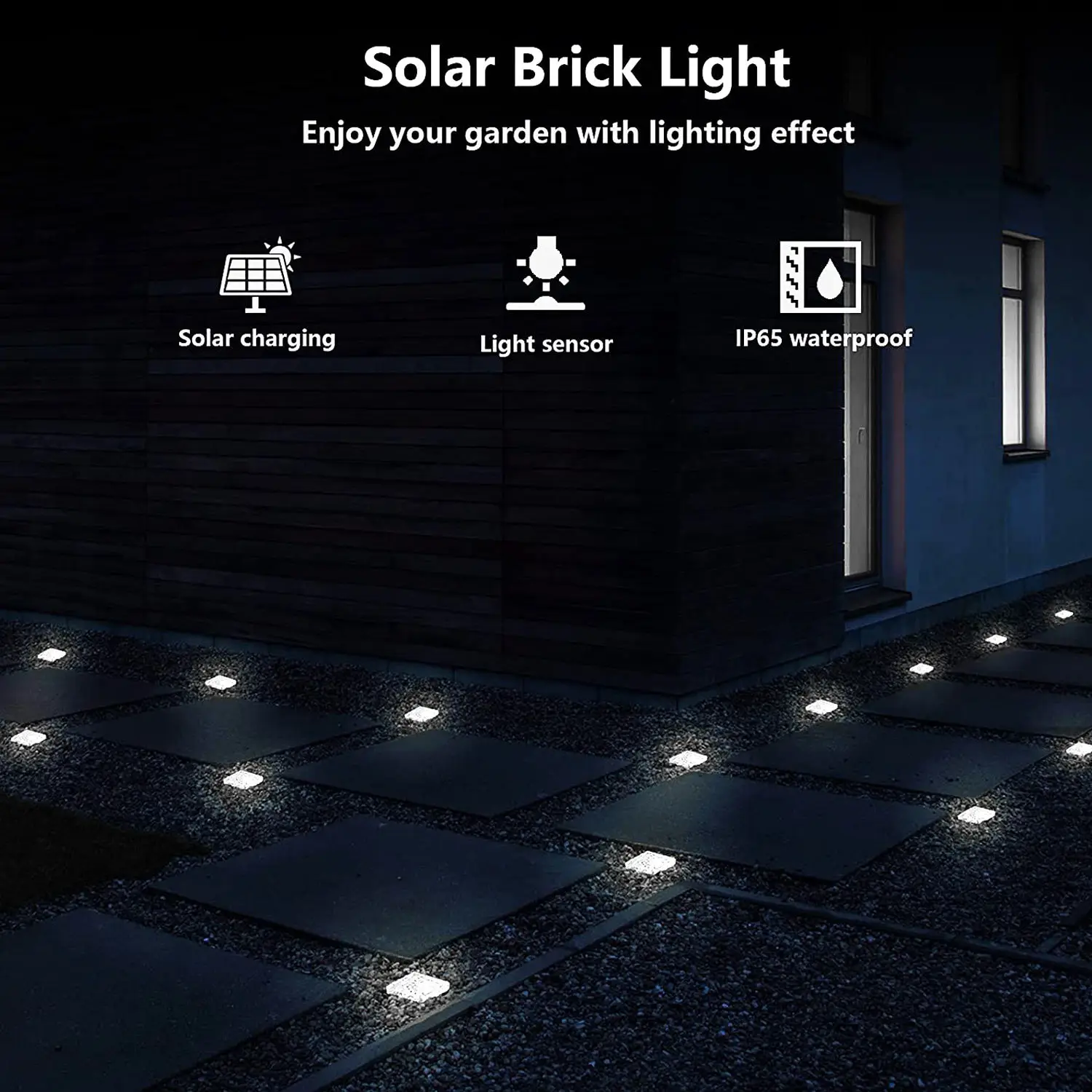 Outdoor courtyard floor tile light garden landscape decoration Solar Outdoor Landscape Light