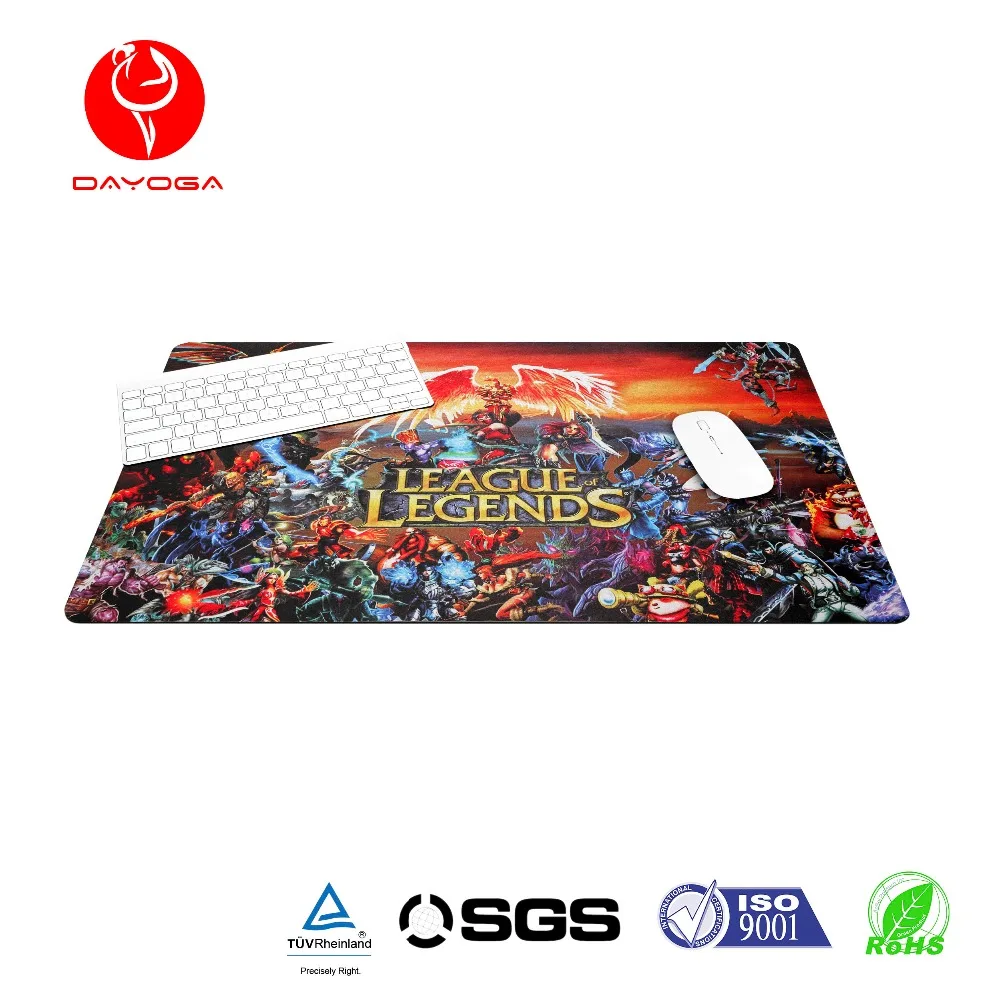 Custom Gaming Mouse Pad Blank Sublimation Gaming Mouse Pads With Stitching Overlocking Big Map Rubber Anime Material Mouse Pad