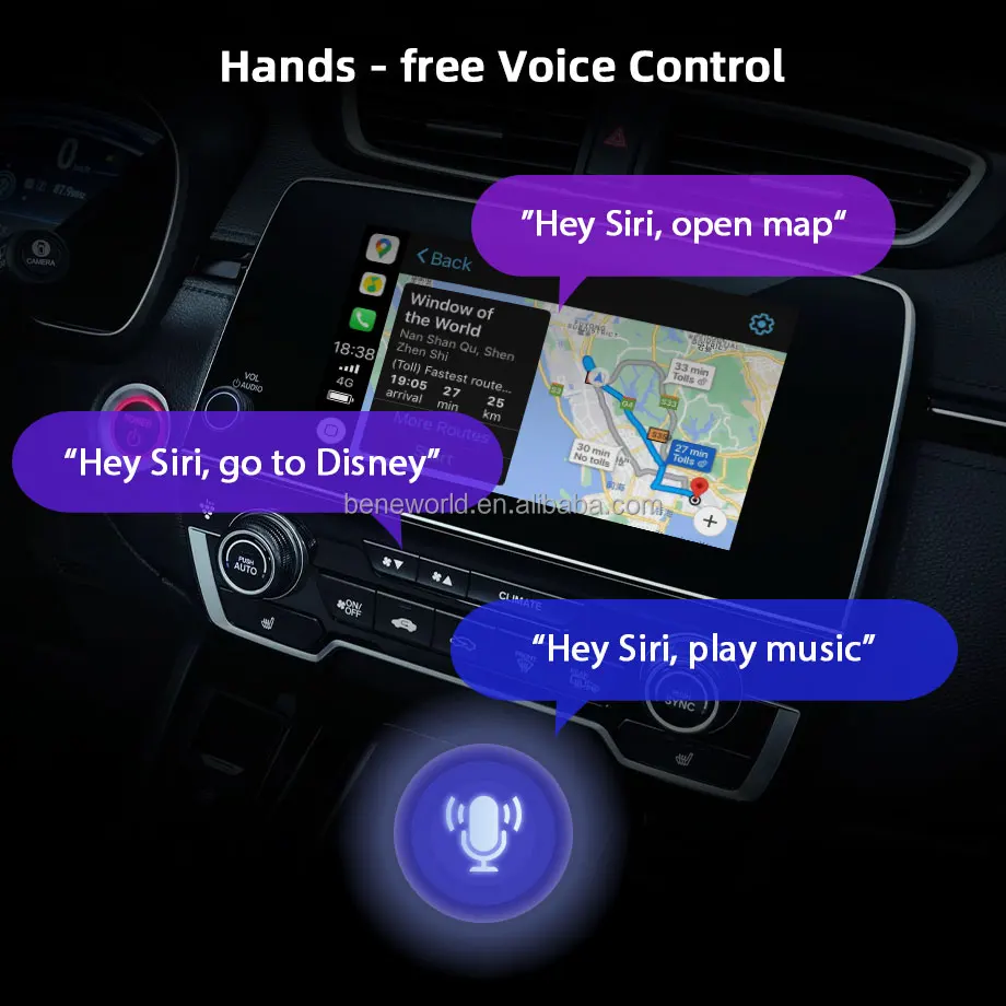 OEM оптовая продажа высококачественный адаптер CarPlay AI BOX Android 13 0 4 ГБ + 64 с голосовым управлением г Youtube Flix HDMI