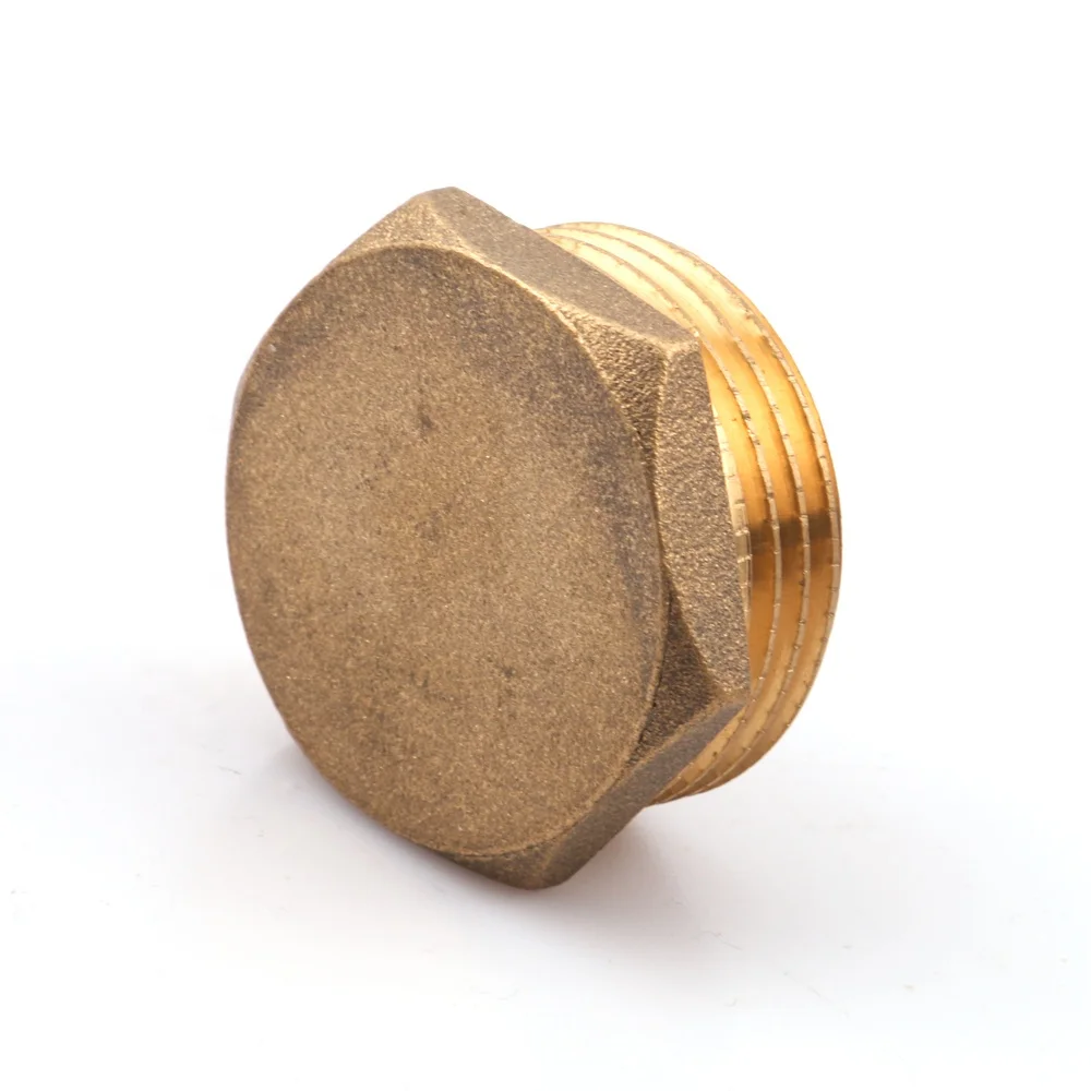 OUKE Brass Compression blanking plug end plumbing brass fitting