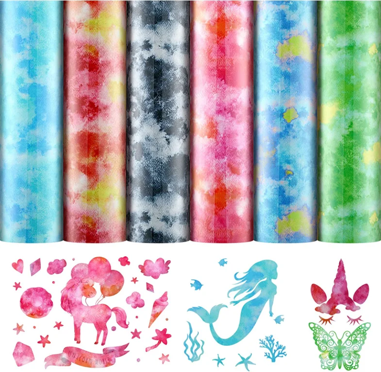 Wholesale Korea best quality htv glitter film heat transfer glitter color vinyl rolls for t-shirt custom