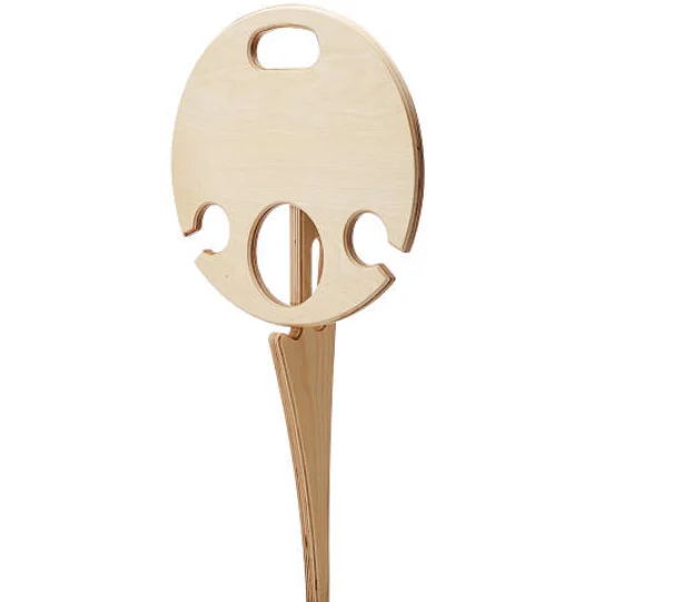 Mini Wooden with Foldable Portable Beach Table Picnic Table Modern Wine Glass Rack Bottle and Glass Holder Desktop  Snack Table