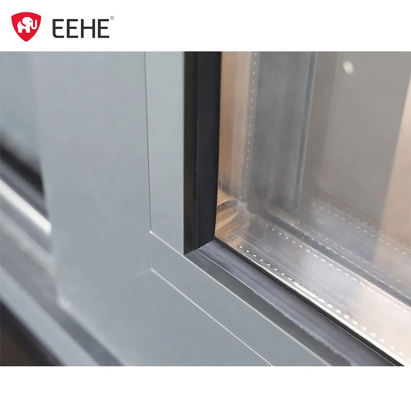 Outdoor new sliding door balcony garden aluminum windproof double glazing sliding door