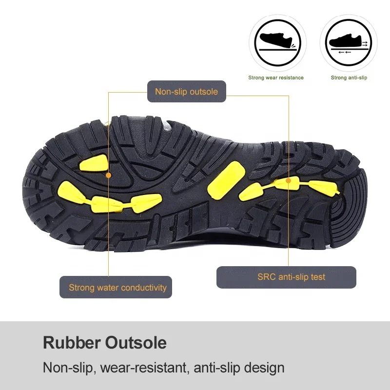 Мужская защитная обувь европейского стандарта, защита от пирсинга, высокая температура, Антистатическая обувь