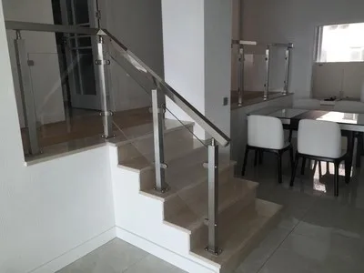 China Great Manufacturer Stairs/Balcony/Platforms Stainless Steel Glass Railing