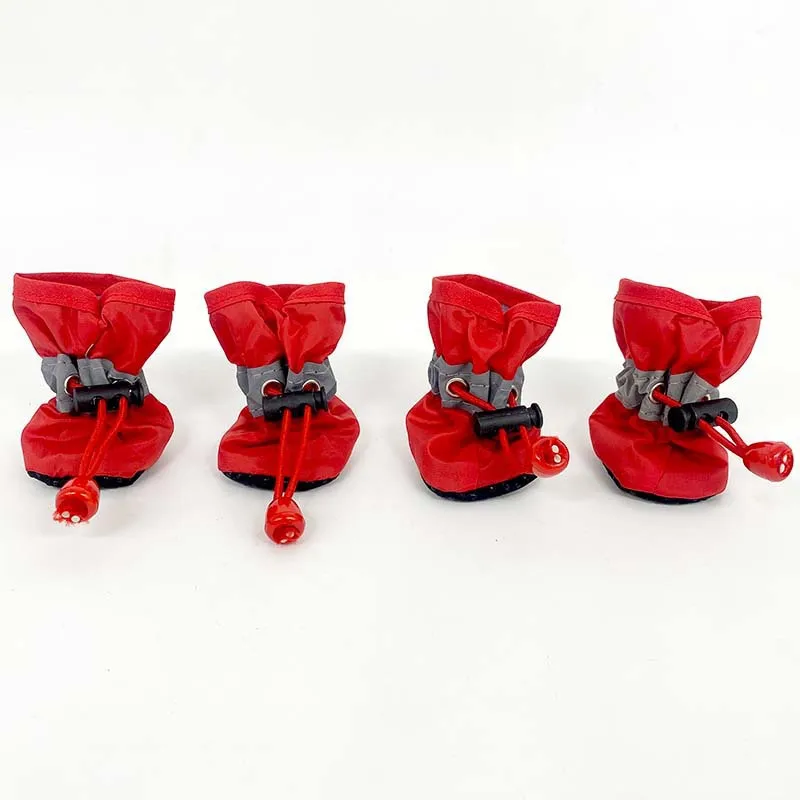 Elastic Strip Waterproof Anti Slip Paw Protector Reflective Dog Boots Dog Shoes for Pet Dog Cat