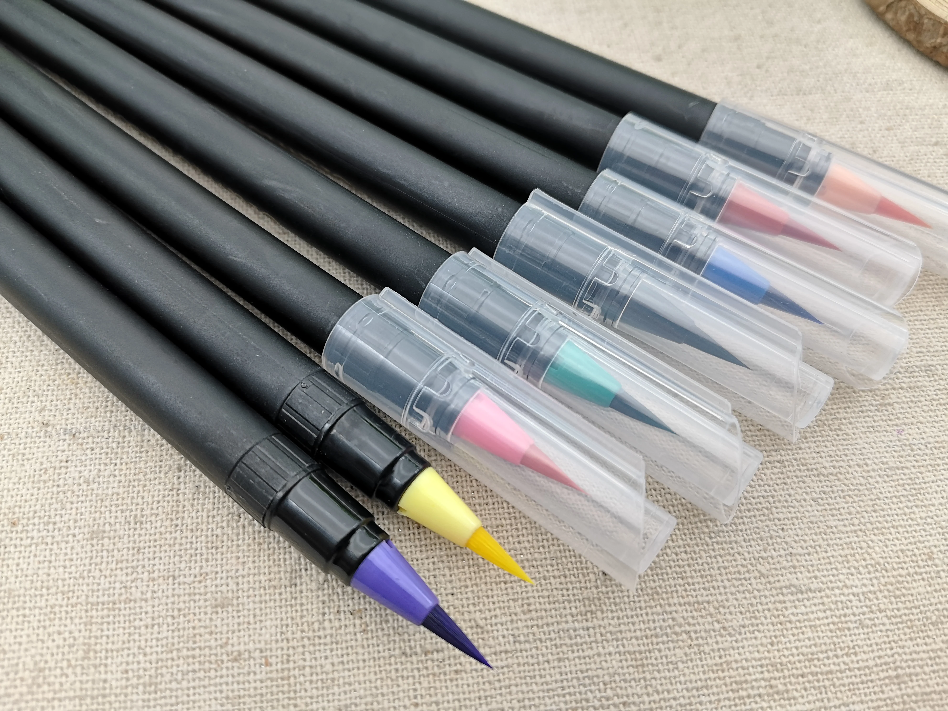 
Amazon Hot Sale Watercolor Brush Pen Colorful Paint Marker Pen for Art,8colors waterbrush pen 