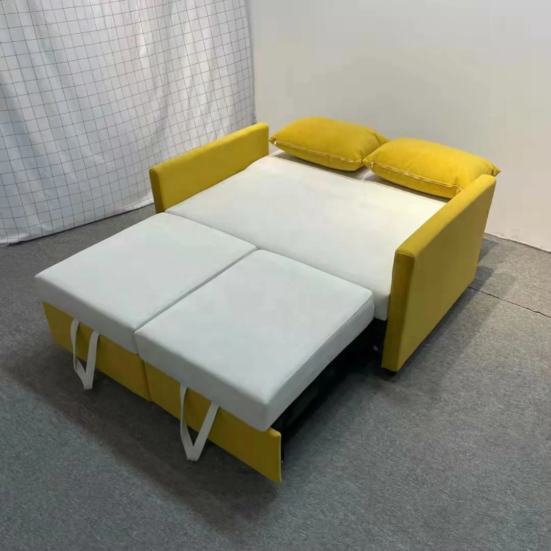 Modern Cum Smart Sofa Beds Small Living Furniture Fabric Foldable Beds Sofa Hotels Transformer Single Seat Folding Sofa Bed