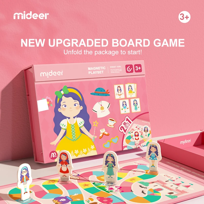 MIDEER MD3233 Magnet Puzzle Sweet Girl Magnetic Educational Toys magnetic puzzle dress up