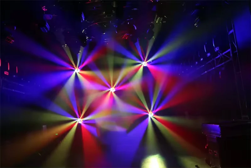 Led RGBW 4in1 moving head mini bee eye zoom 7x40 led wash light color rgb moving head