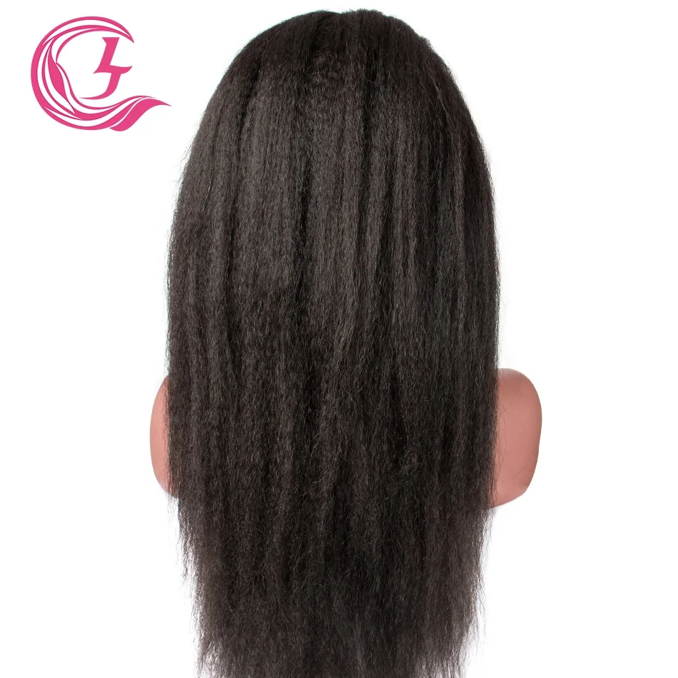CLJhair Virgin Hair Lace front Wig Yaki Straight 130% Medium Brown  HD lace Burmese hair
