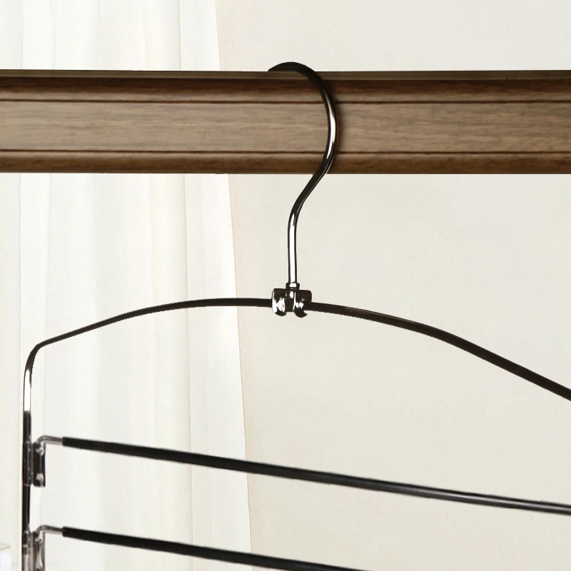Betterall Stylish and simple 5-layer trouser rack design Towel rack Light luxury metal iron magic trouser rack
