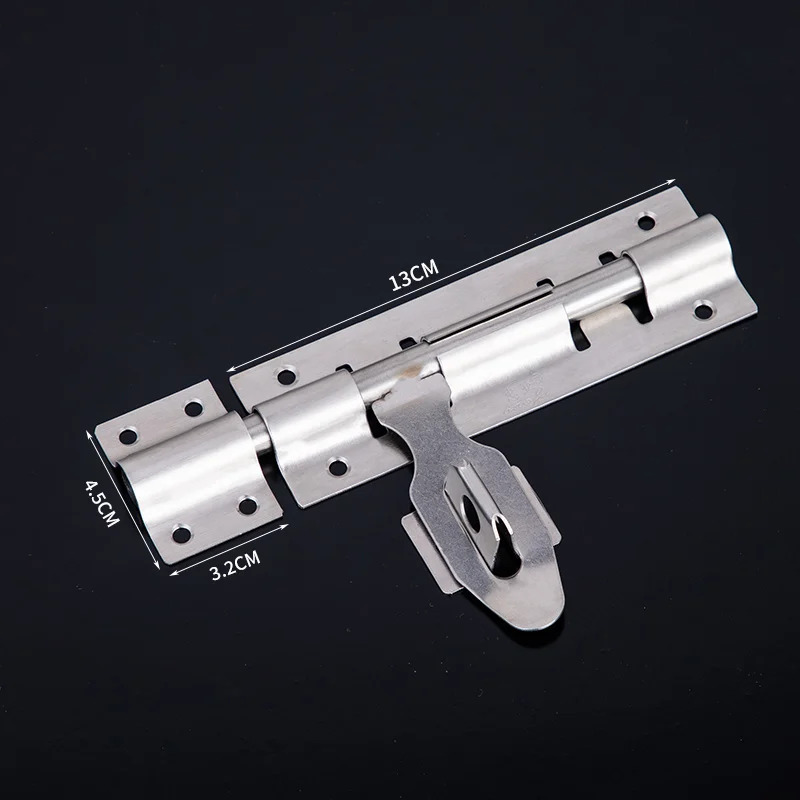 High quality 304 stainless steel bolt door bolt door buckle thickened old-fashioned door and window lock buckle
