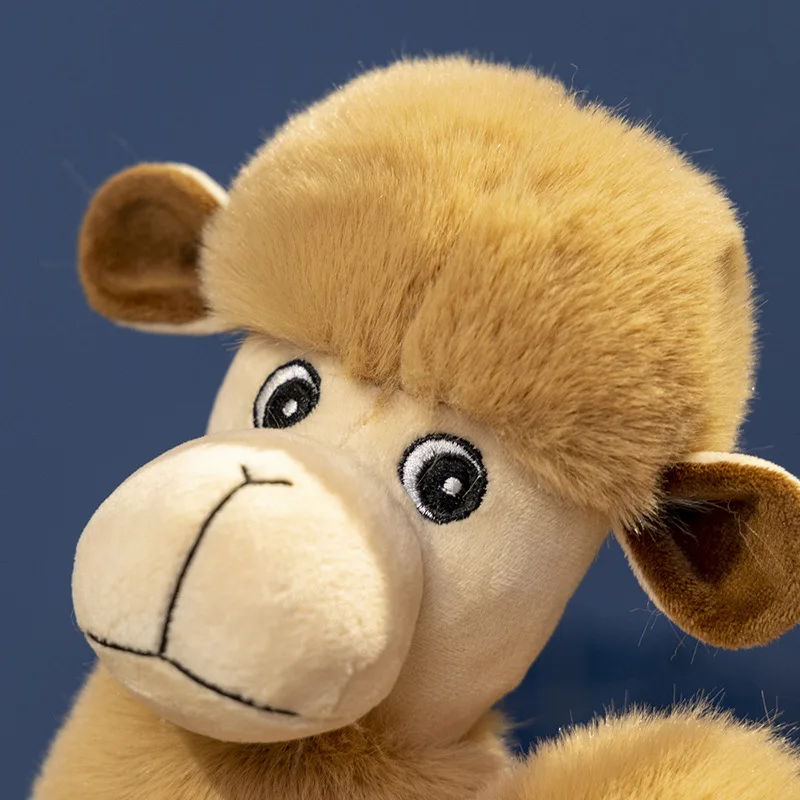 high quality factory custom double hump desert camel stuffed animal toy fluffy accompany doll plush toys for kids