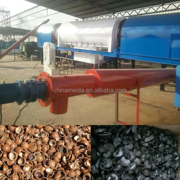 continuous sawdust coconut shell charcoal powder making machine price wood charcoal carbonization furnace