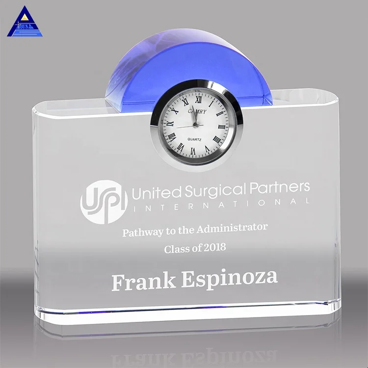 High Quality Antique Decoration Mantel Crystal Clock Table & Desk Clock