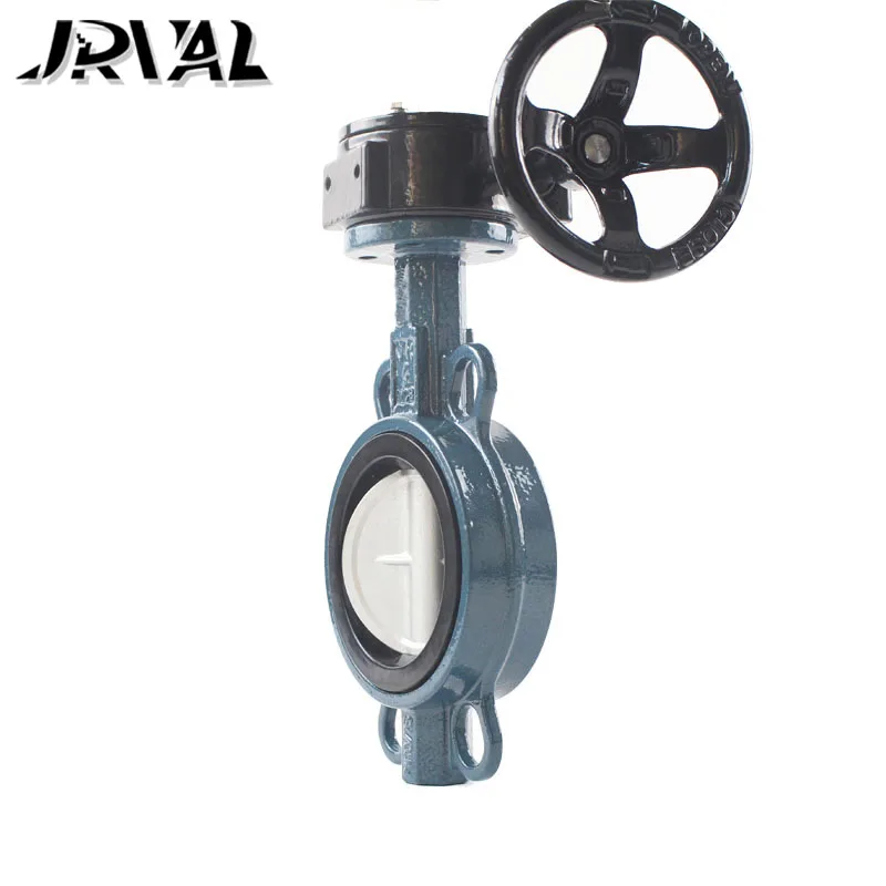 China Manual Steam Turbine Chemical Turbine Carbon Steel Disc Rubber Soft Seal 4 Inch Clamp Butterfly Valve