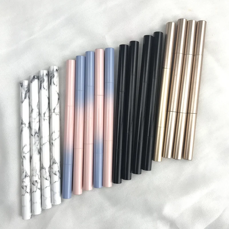 Wholesale Waterproof Private Label Automatic Makeup Eye Brow Pink Triangle Pencil 3D Custom Eyebrow Pencil with Brush