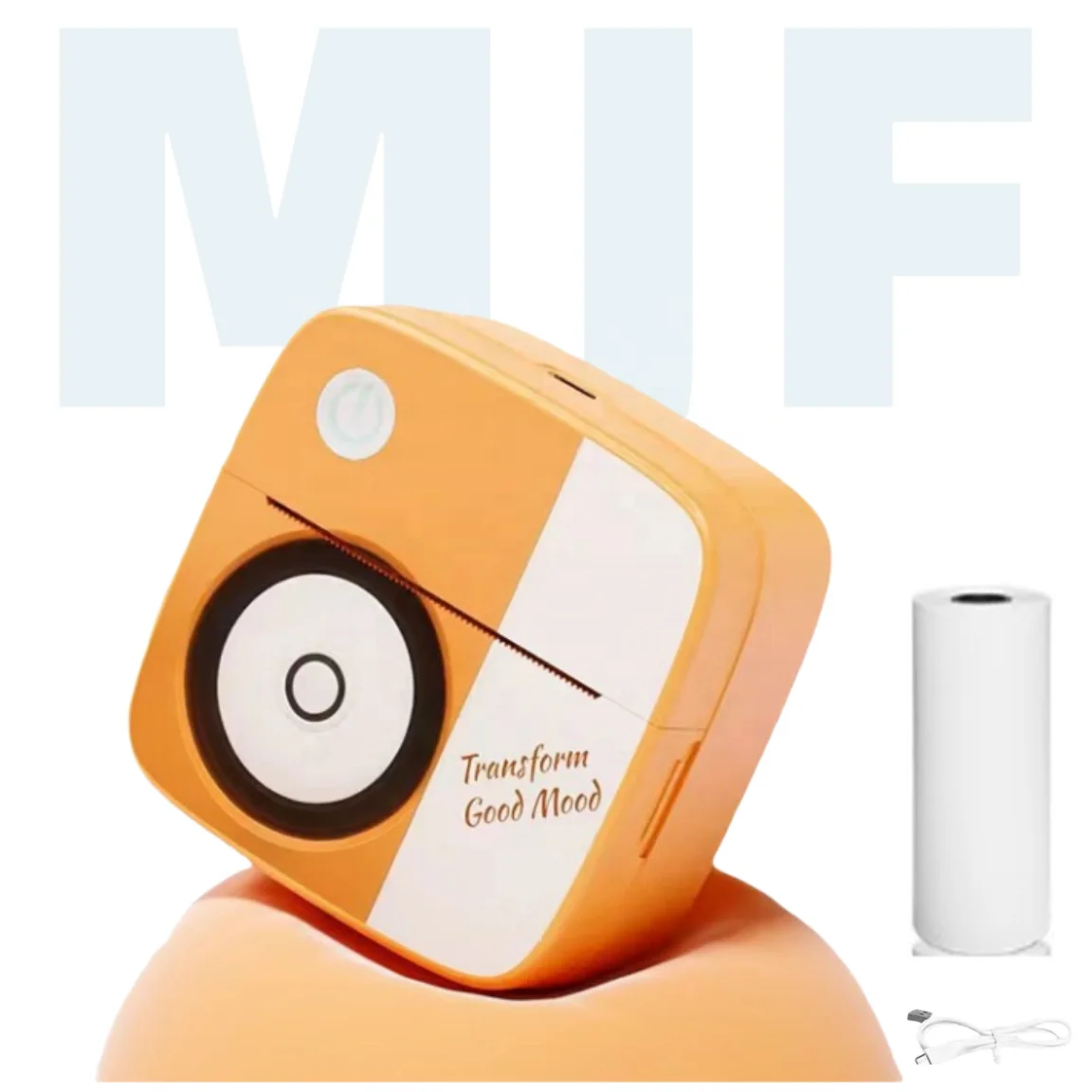 MJFET0001 мини принтер для печати этикеток бесчернильный беспроводной портативный термопринтер фотопринтер студенческие подарки D2-Pro