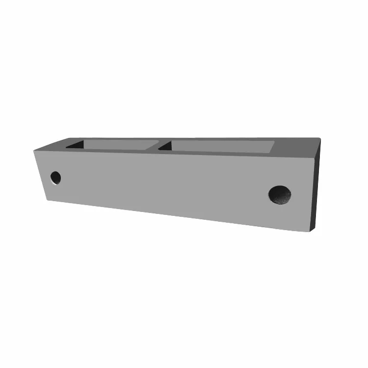 iron powder press sinter double system sky lever spacer steel block for textile machine parts