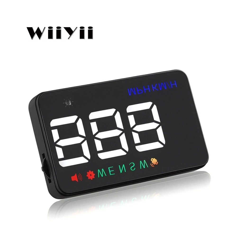2022 Hot selling HUD A5 GPS Overspeed Alarm heads up display Car Speedometer obd2 gauge car hud