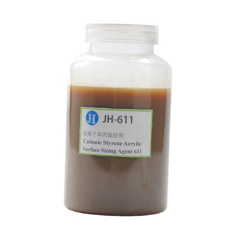 Cationic Surface Sizing Agent -Styrene-Butyl Acrylate Emulsion JH-611
