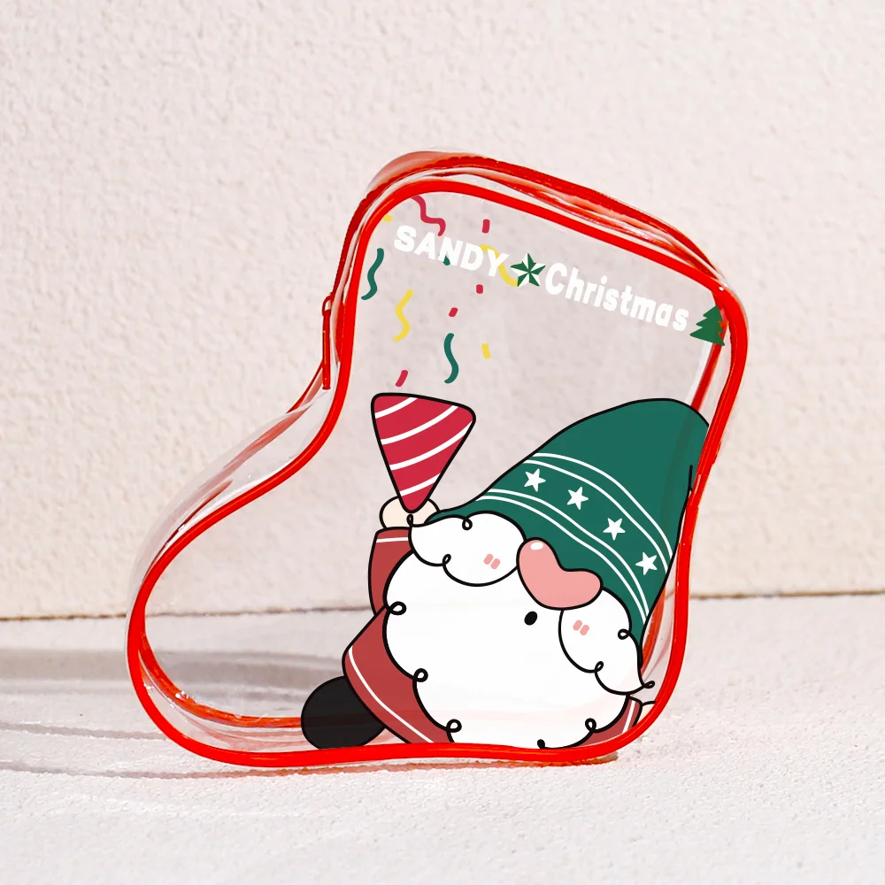 Christmas Makeup Organizer Cosmetic Storage Bags Waterproof Organizer Bag Creative Beauty Sock Makeup Bag Best Gift Zipper Pouch