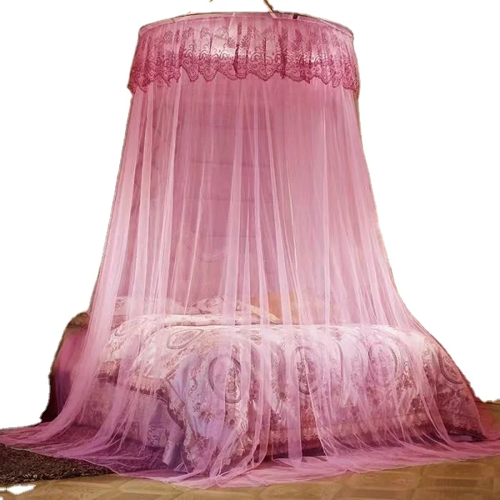 Плоская круглая верхняя купольная москитная сетка