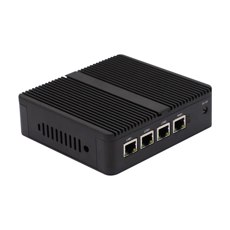 4 lan J1900 J1800 computer fanless industrial pc 4 ethernet ports mini pc