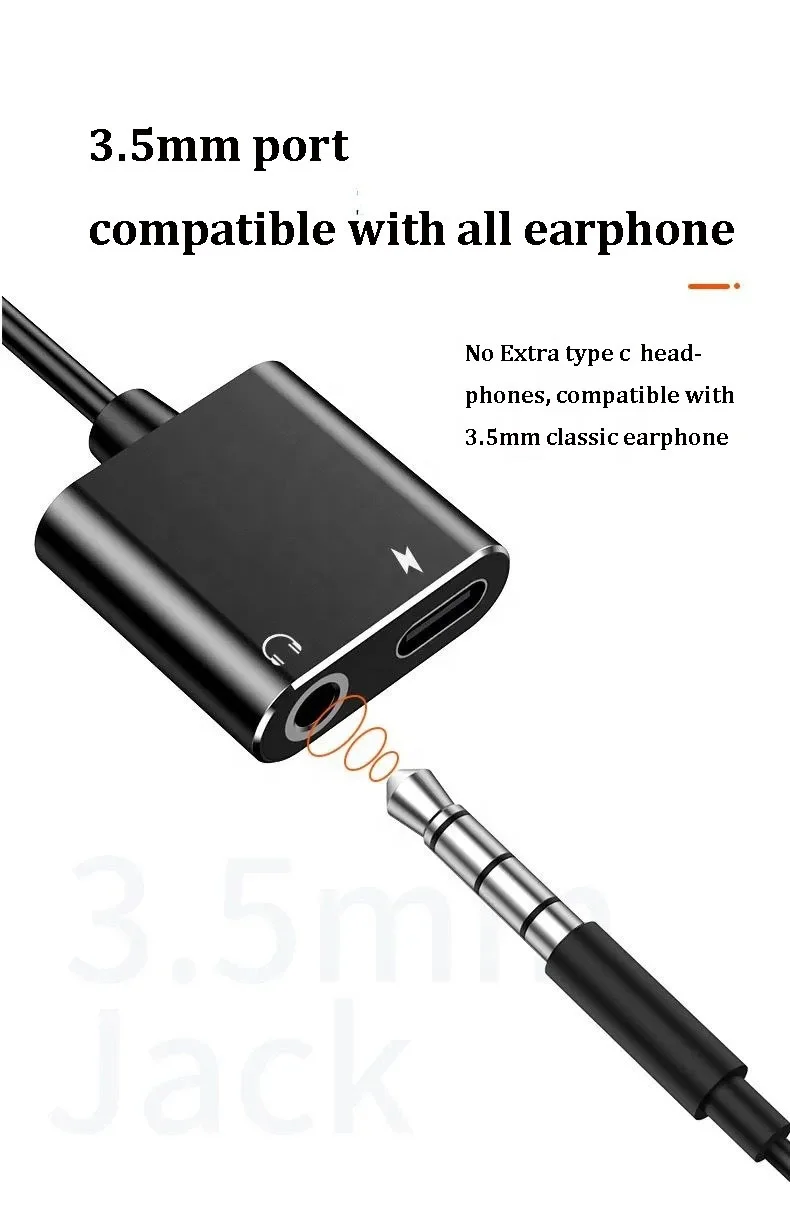2 в 1 зарядный AUX USB C адаптер для наушников Тип к 3 5 мм разъем аудио конвертер xiaomi huawei pro