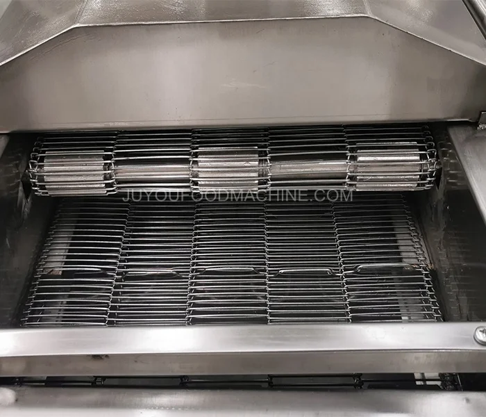 Industrial fried potato fingers frying machine Small continuous conveyor chicken wings frying machine fryer